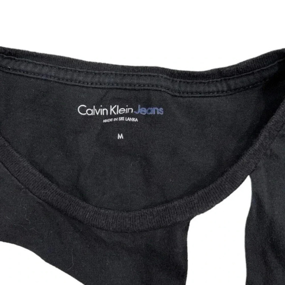 Calvin Klein Jeans Black Logo Tshirt M - Picture 3 of 3